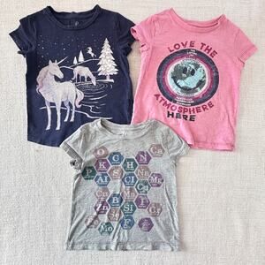 Peek Girl's Graphic T-shirt Bundle PLAY 3T